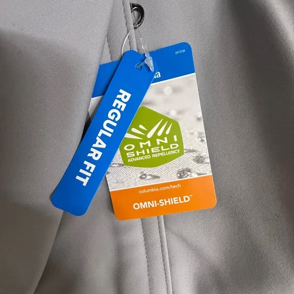 Columbia Bowen Lake II Softshell Jacket Mens XL City Grey Full Zip NWT